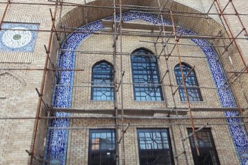 ضداب سازی نمای مسجد با زایکوسیل
